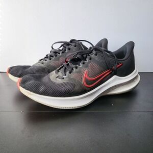 Nike Downshifter 11 Shoes Men's 11.5 Black Red Sneakers CW3411-005 Running Athle